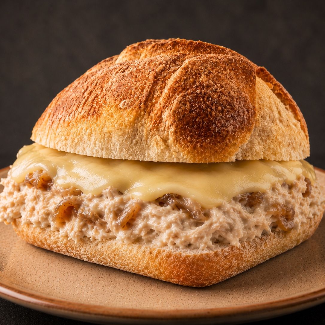Chapatín Marte: Masa de pollo, cebolla caramelizada y queso.