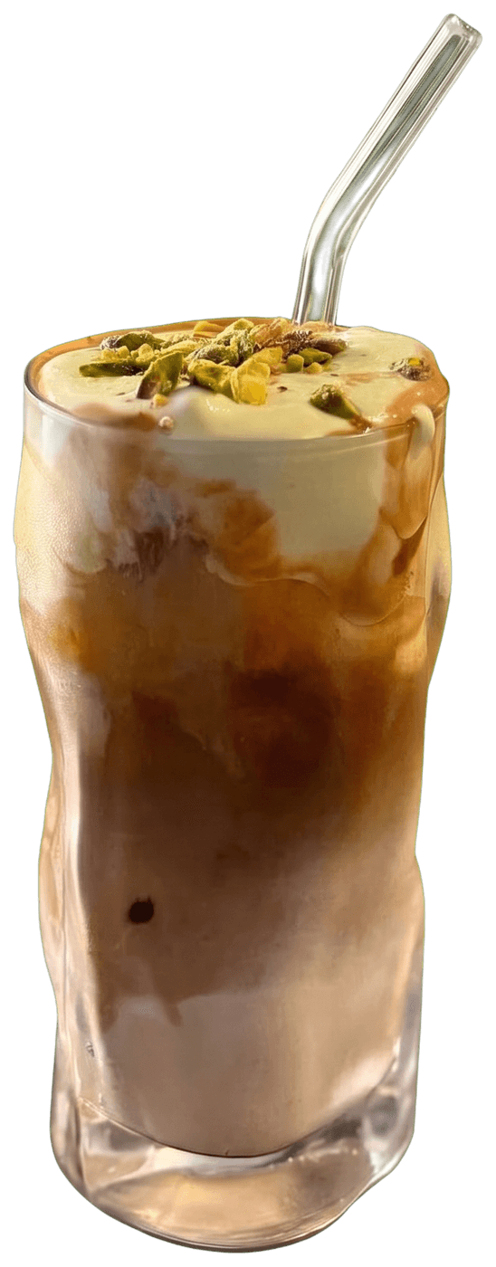 Café pistacho, en frío